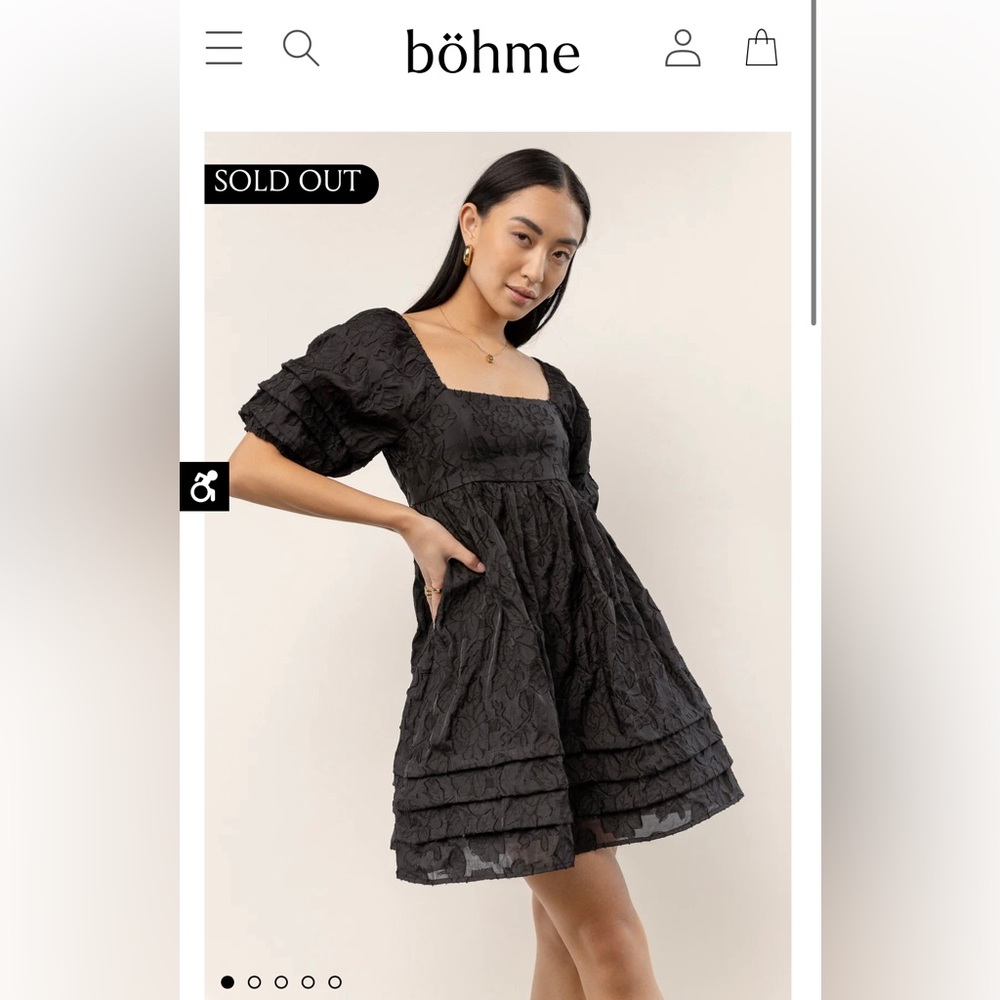 Tillie Mini Dress - Bohme holiday dress - tags on never worn - size L